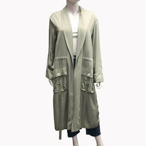Jonathan Simkhai Sage Green Trench Coat